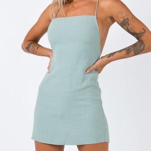 Princess Polly Sinclair Mini Dress Sage